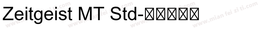 Zeitgeist MT Std字体转换